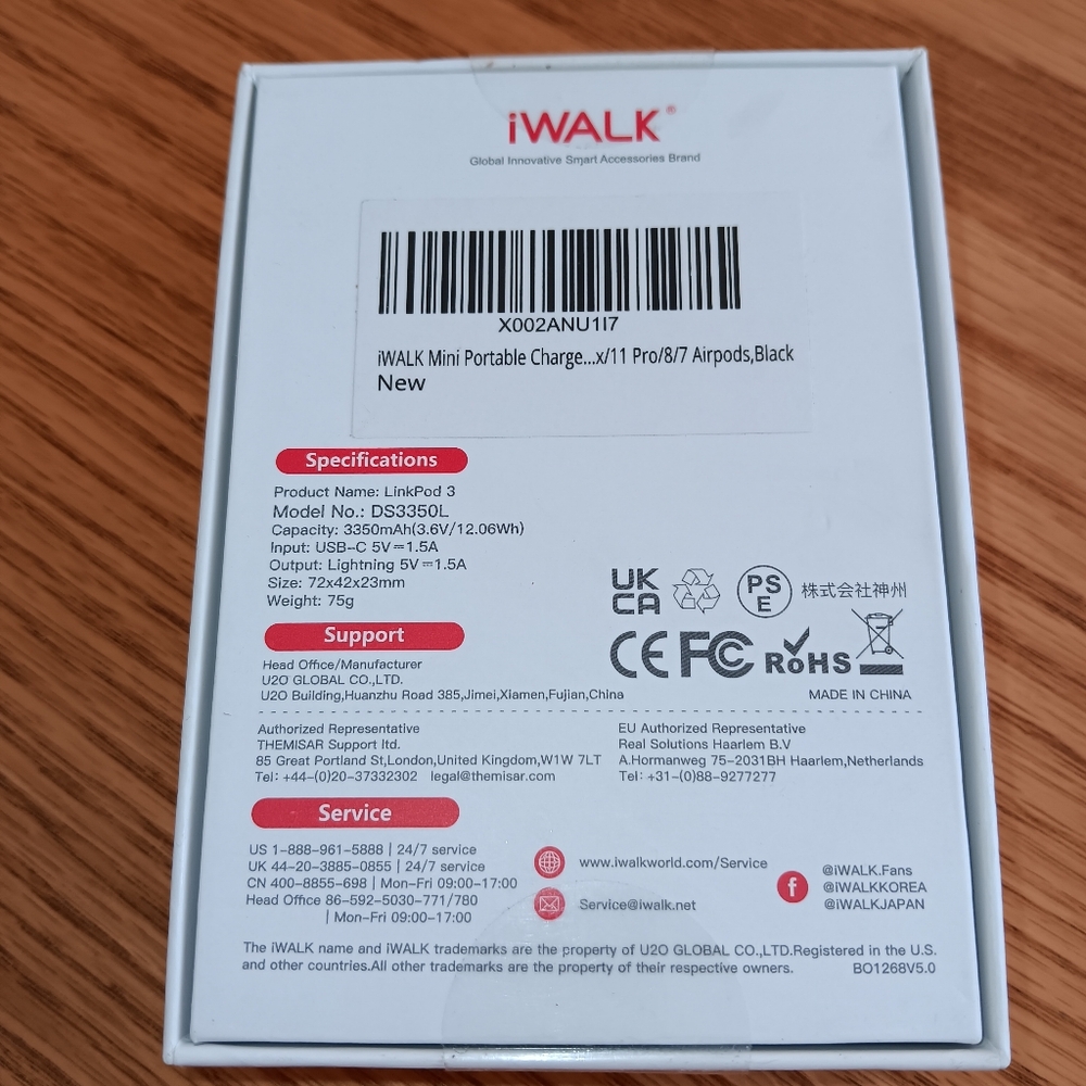 LinkPod 3 Black Docking Battery for iPhone. NEW IN SEALED BOX - Picture 2 of 5